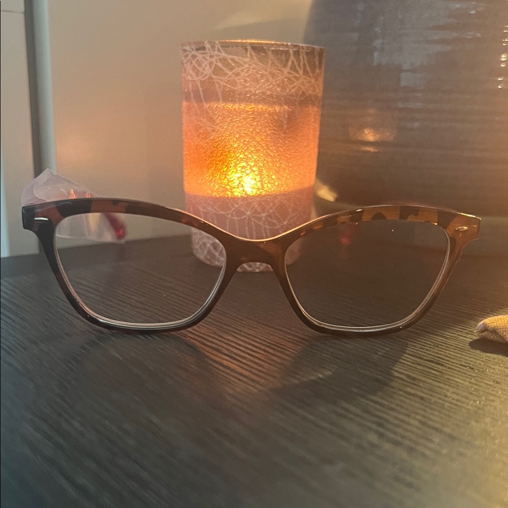 Stylish Brown and Pink Reader Glasses